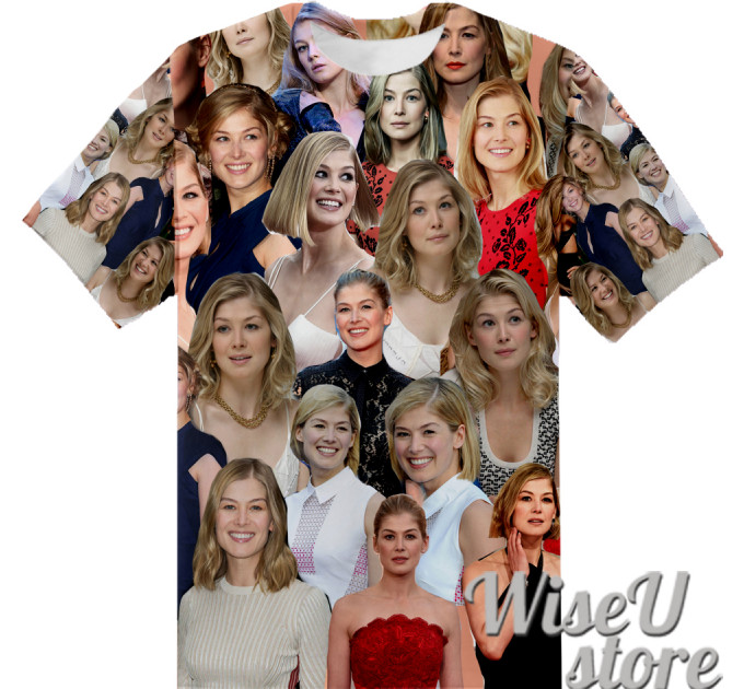 Rosamund Pike T-SHIRT Photo Collage shirt 3D