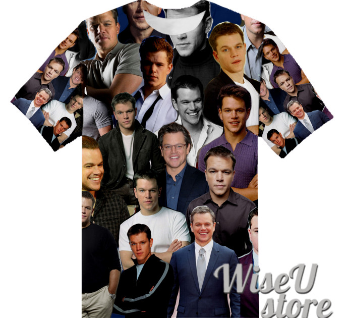 Matthew Damon T-SHIRT Photo Collage shirt 3D