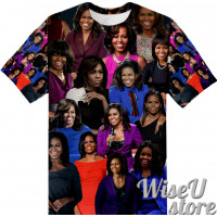 Michelle Obama T-SHIRT Photo Collage shirt 3D