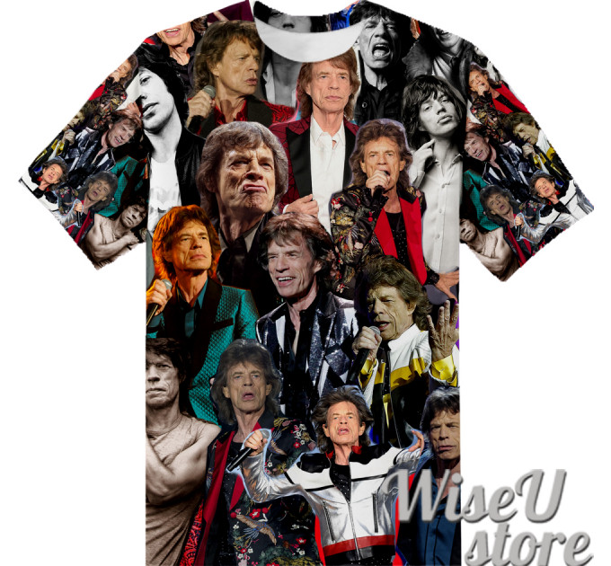 Mick Jagger T-SHIRT Photo Collage shirt 3D