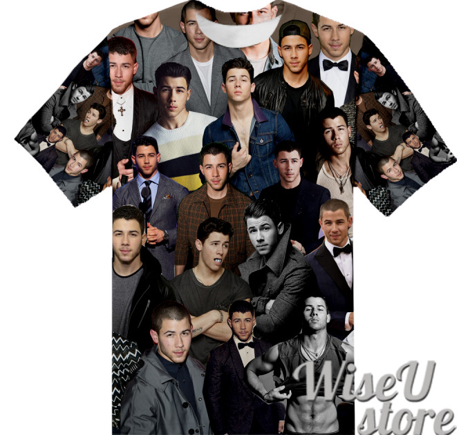 NICK JONAS T-SHIRT Photo Collage shirt 3D