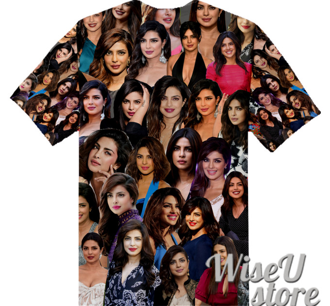 Priyanka Chopra T-SHIRT Photo Collage shirt 3D