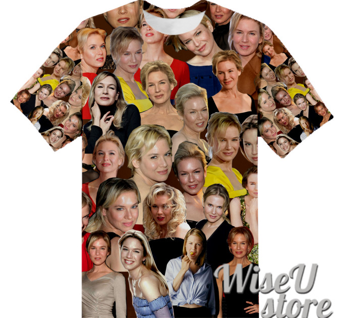 Renee Zellweger T-SHIRT Photo Collage shirt 3D