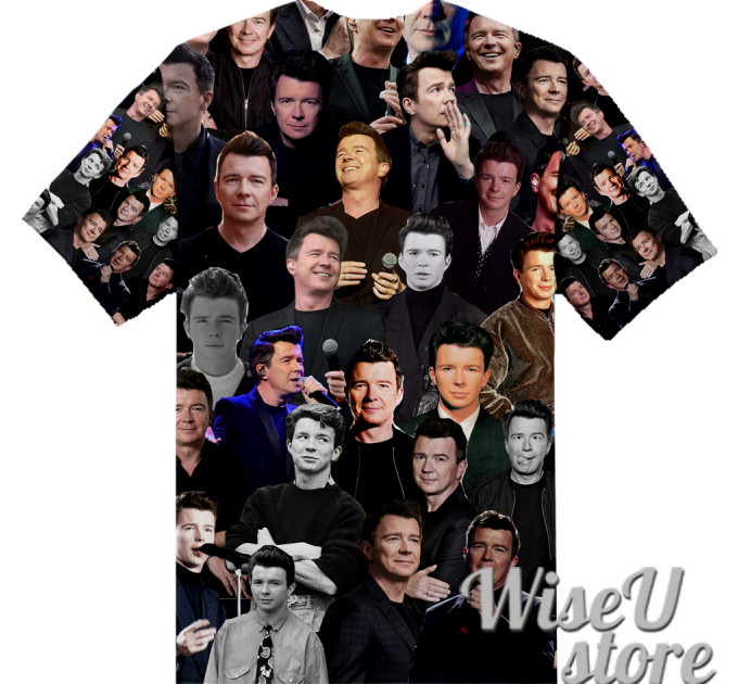 Rick Astley T-SHIRT Photo Collage shirt 3D