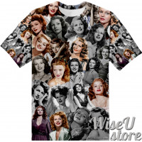 RITA HAYWORTH T-SHIRT Photo Collage shirt 3D