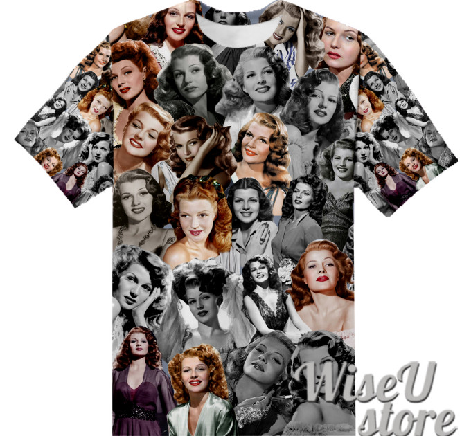 RITA HAYWORTH T-SHIRT Photo Collage shirt 3D