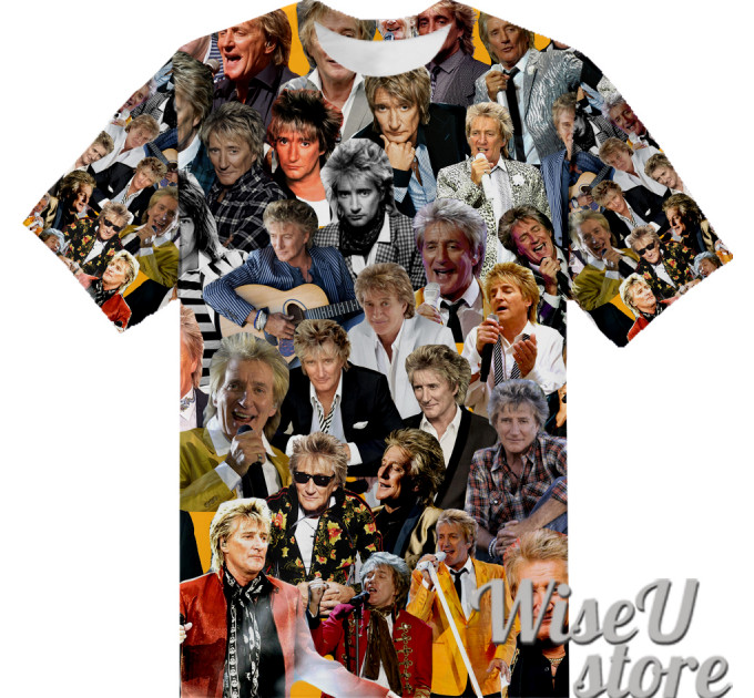 Rod Stewart T-SHIRT Photo Collage shirt 3D