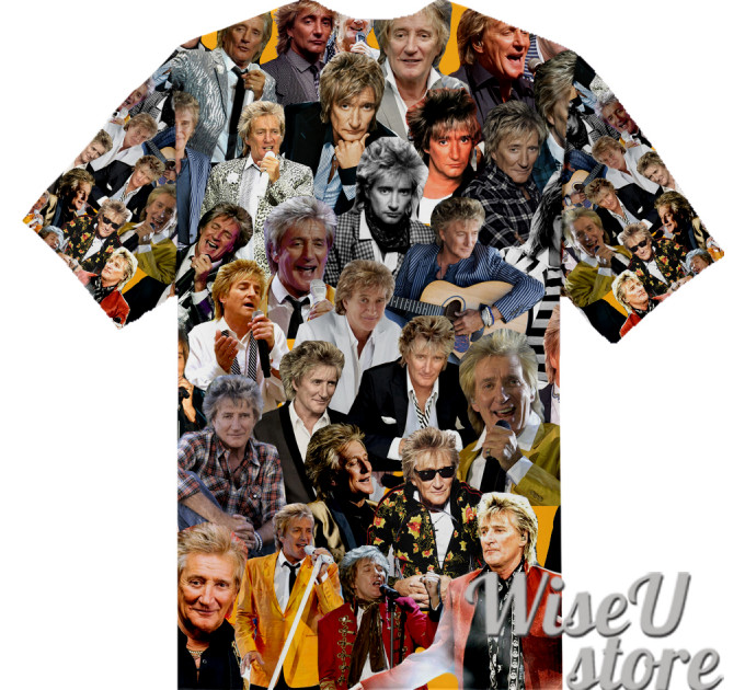 Rod Stewart T-SHIRT Photo Collage shirt 3D