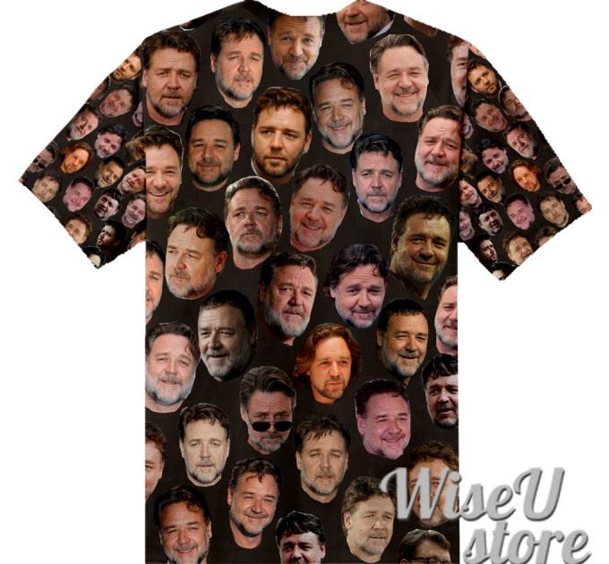 Russell CroweT-SHIRT Photo Collage shirt 3D