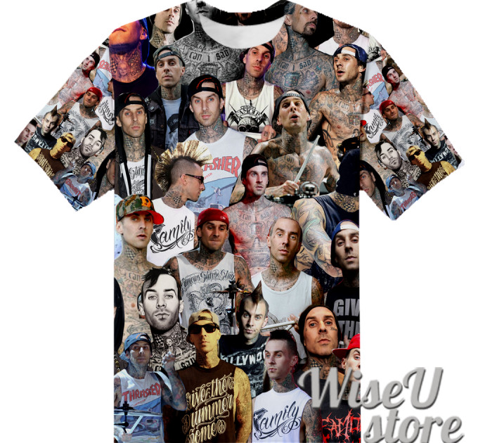 Travis Barker T-SHIRT Photo Collage shirt 3D