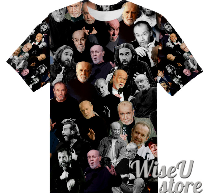 George Carlin T-SHIRT Photo Collage shirt 3D