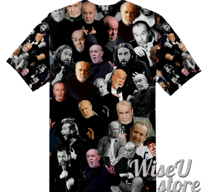 George Carlin T-SHIRT Photo Collage shirt 3D
