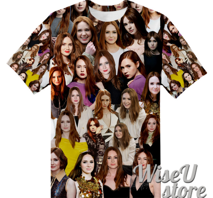 Karen GillanT-SHIRT Photo Collage shirt 3D