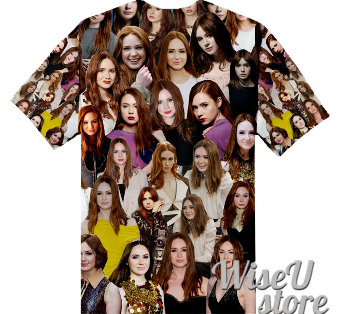 Karen GillanT-SHIRT Photo Collage shirt 3D