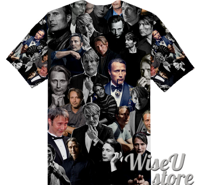 Mads Mikkelsen T-SHIRT Photo Collage shirt 3D