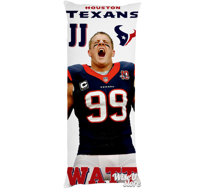 J J Watt Full Body Pillow case Pillowcase Cover