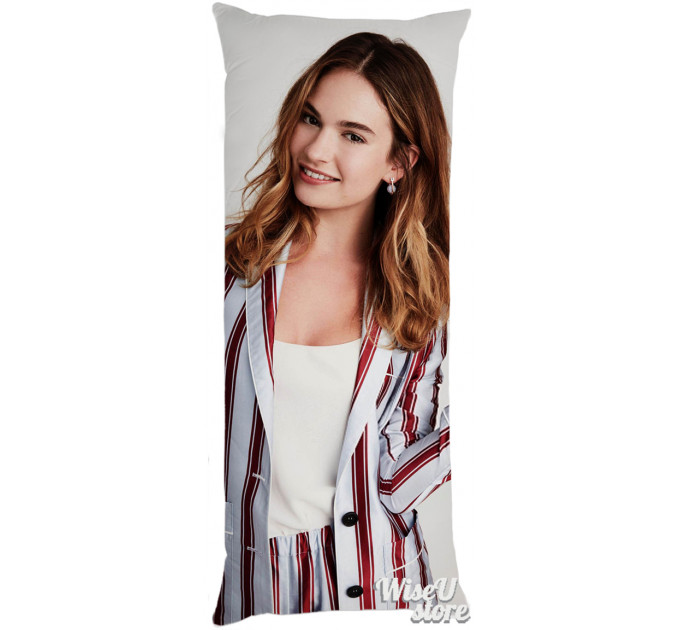 Lily James Full Body Pillow case Pillowcase Cover