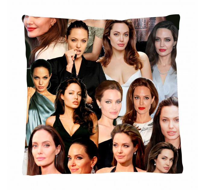 Angelina Jolie Photo Collage Pillowcase 3D