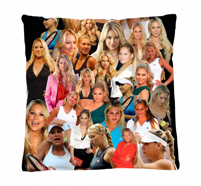 Anna Kournikova Photo Collage Pillowcase 3D