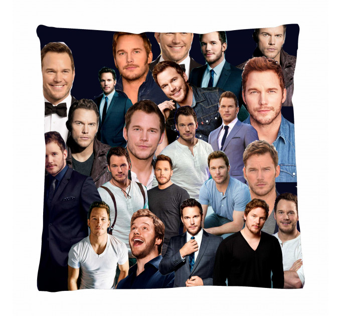 Chris Pratt Photo Collage Pillowcase 3D