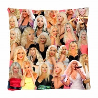 Christina Aguilera Photo Collage Pillowcase 3D