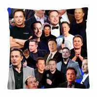 Elon Musk Photo Collage Pillowcase 3D