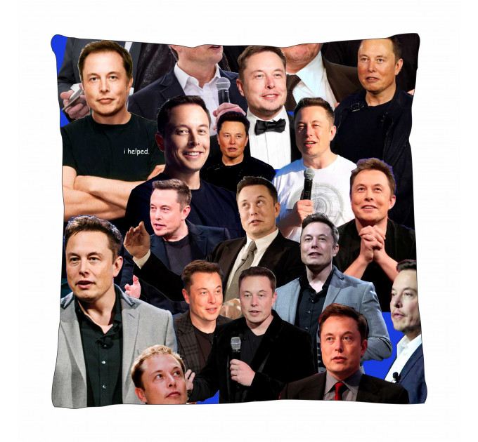 Elon Musk Photo Collage Pillowcase 3D