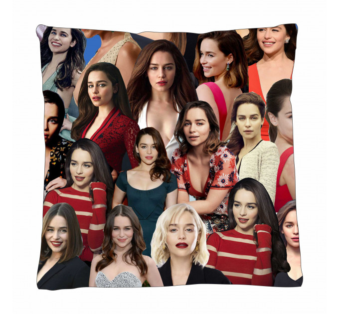 Emilia Clarke Photo Collage Pillowcase 3D