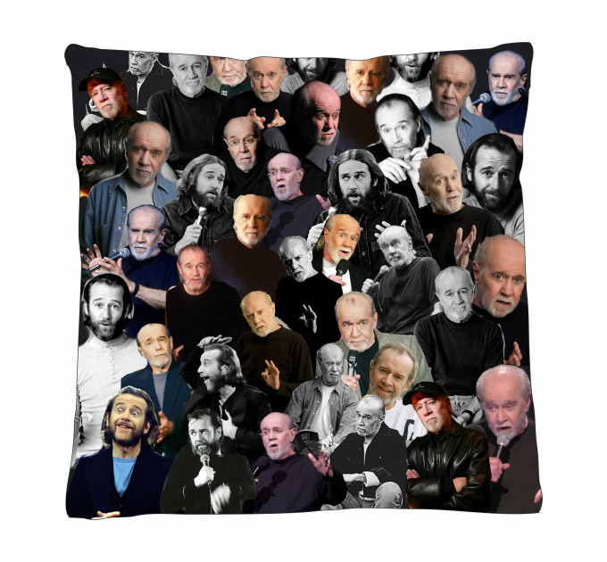 George Carlin Photo Collage Pillowcase 3D