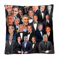 George Clooney Photo Collage Pillowcase 3D