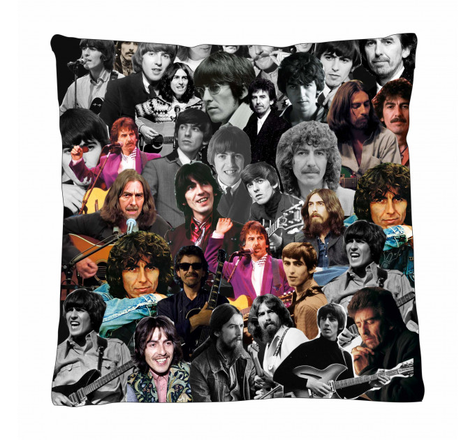 George Harrison Photo Collage Pillowcase 3D