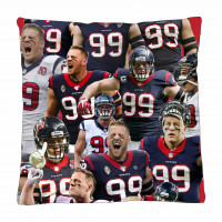 J J Watt Houston Texans Photo Collage Pillowcase 3D