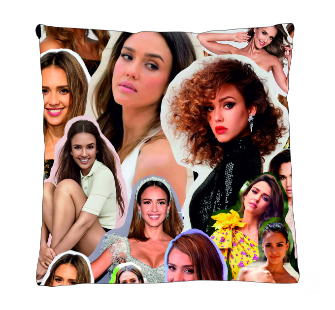 Jessica Alba  Photo Collage Pillowcase 3D