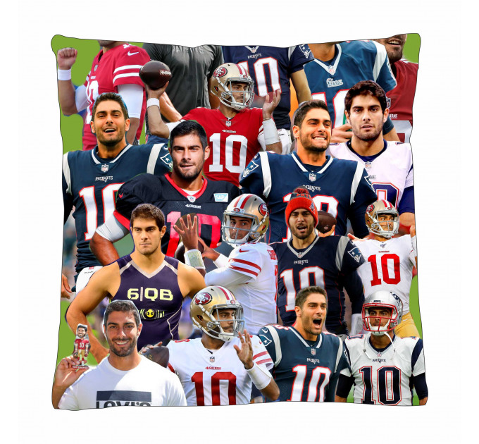 Jimmy Garoppolo Photo Collage Pillowcase 3D