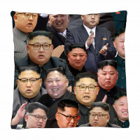Kim Jong-un Photo Collage Pillowcase 3D