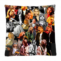 Kurt Cobain Photo Collage Pillowcase 3D