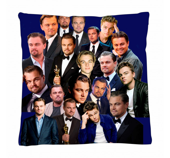 LEONARDO DICAPRIO Photo Collage Pillowcase 3D