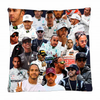 Lewis Hamilton Photo Collage Pillowcase 3D