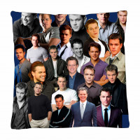 Matthew Damon Photo Collage Pillowcase 3D