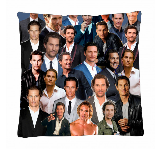 Matthew McConaughey Photo Collage Pillowcase 3D