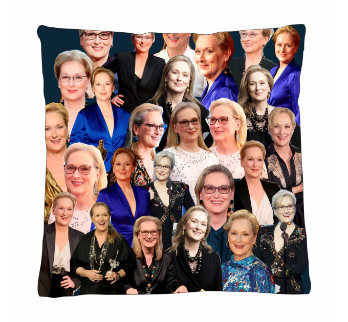 Meryl Streep Photo Collage Pillowcase 3D
