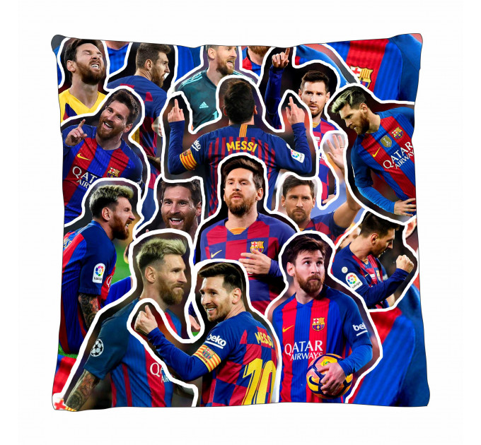 Messi Lionel Photo Collage Pillowcase 3D