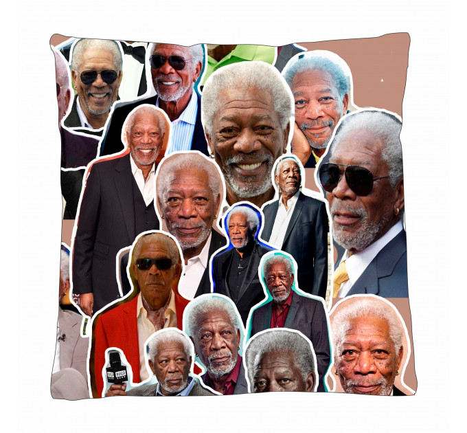 Morgan Freeman Photo Collage Pillowcase 3D