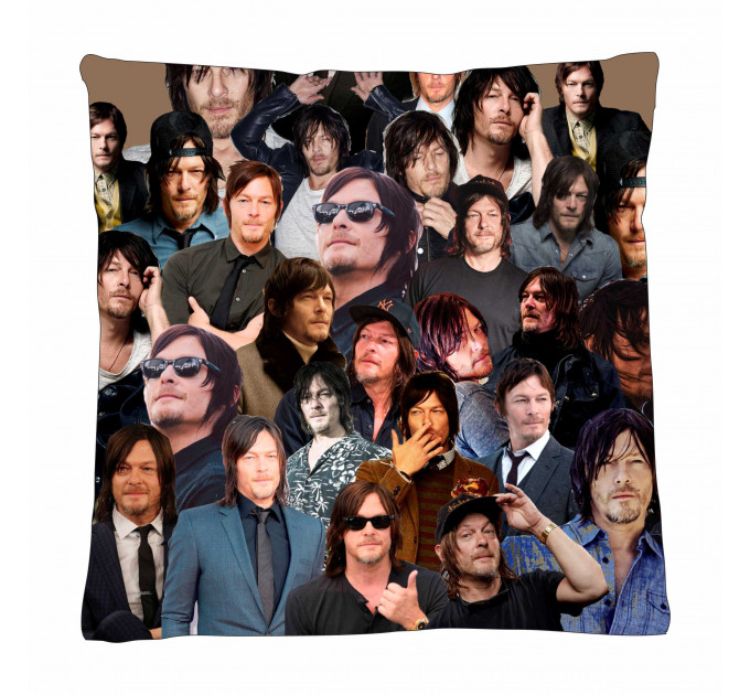 Norman Reedus Photo Collage Pillowcase 3D