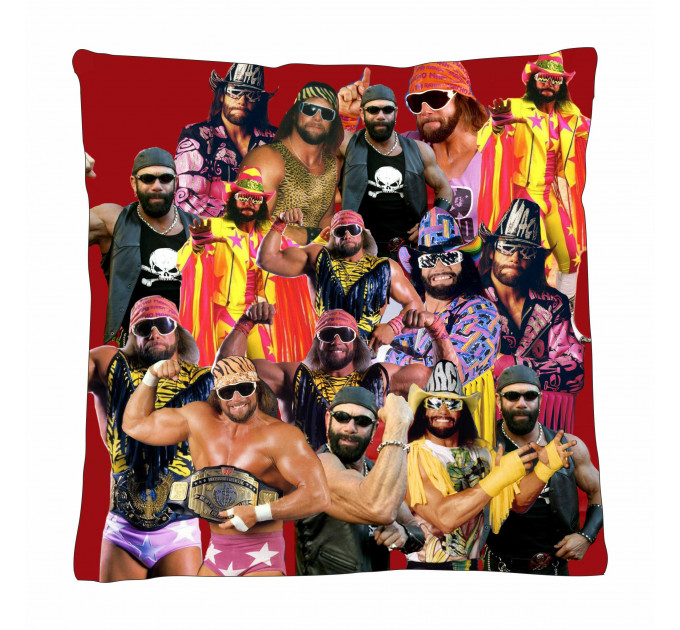 Randy Macho Man Savage  Photo Collage Pillowcase 3D