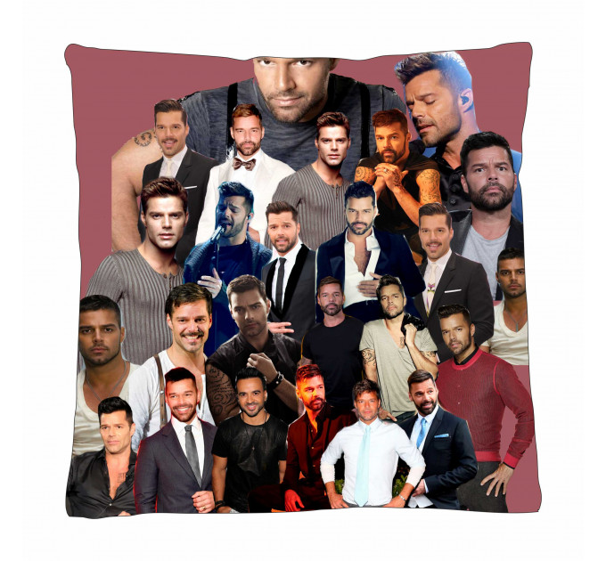 Ricky Martin Photo Collage Pillowcase 3D