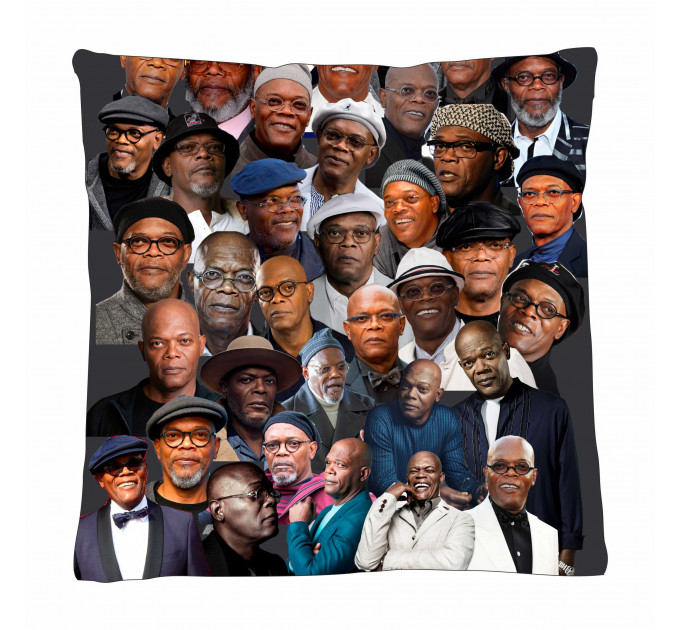 Samuel L Jackson Photo Collage Pillowcase 3D