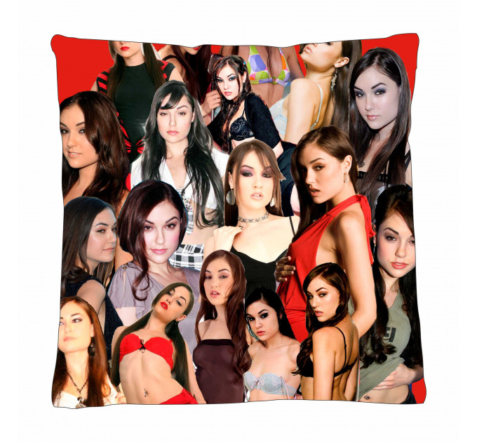 Sasha Grey Photo Collage Pillowcase 3D