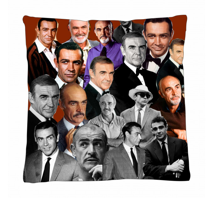 Sean Connery Photo Collage Pillowcase 3D