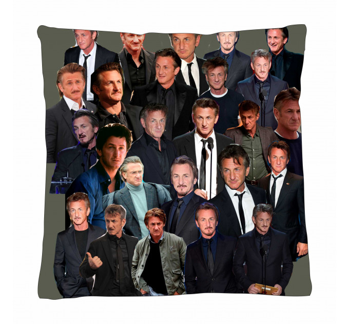 Sean Penn Photo Collage Pillowcase 3D
